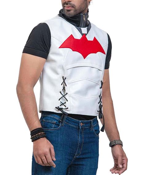 Batman Arkham Knight Redhood Leather Jacket Costume