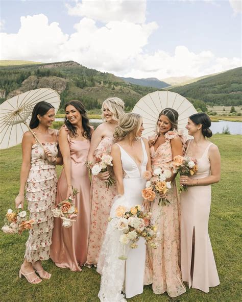 Pretty in Peach Bridesmaid Dresses | OneFabDay.com
