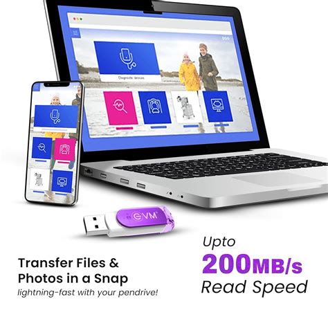 EVM EnStick 128GB USB 3.2 Gen 1 Pendrive – Upto 200MB/s Read Speed ...