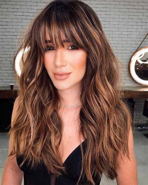 50 Prettiest Long Layered Haircuts with Bangs for 2022 - Hair Adviser