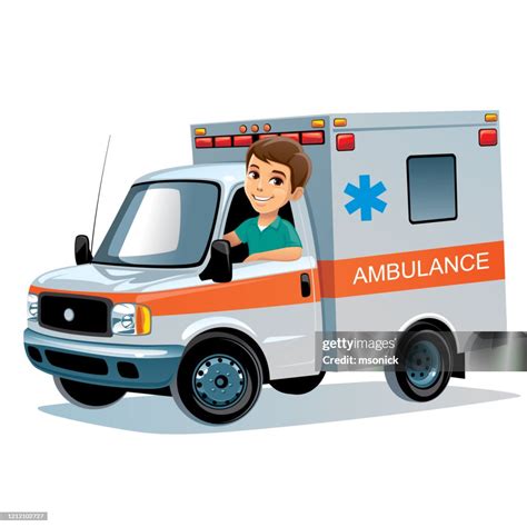 Ambulance Car With Driver High-Res Vector Graphic - Getty Images