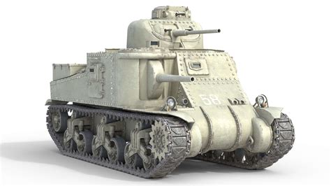 M3 Lee American Medium Tank - 3D Model by 3dstudio