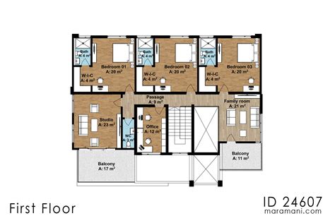 Modern 2 Story House Floor Plan