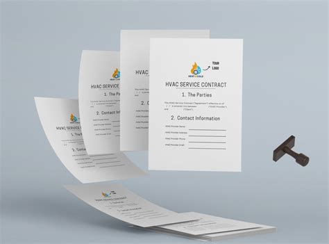Buy HVAC Service Contract Template, Editable Printable (digital ...