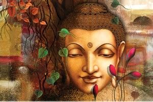 Lord Buddha 3d Wallpaper | Buddha Poster Sparkle Coated Self Adhesive ...