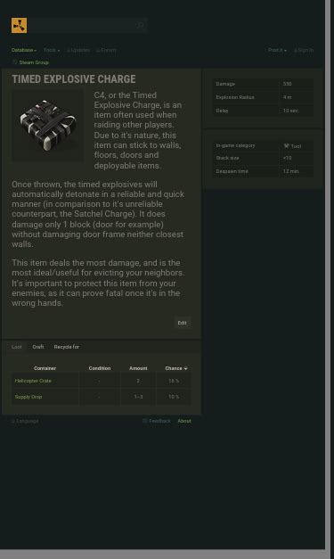 Timed Explosive Charge Rust Game Raiding 的图像结果