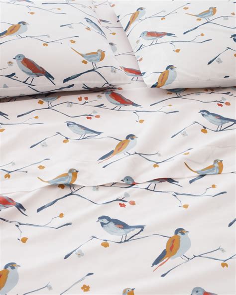 Bluebird Organic-Cotton Percale Sheet Set | Garnet Hill