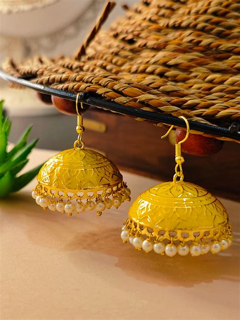 Satrangi Tokri Collection | Hand-Painted Jhumka | for Weddings | Festi