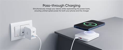 iGear MagCharge Plus: 10000mAh Magsafe Power Bank, 15W Wireless/22.5W ...