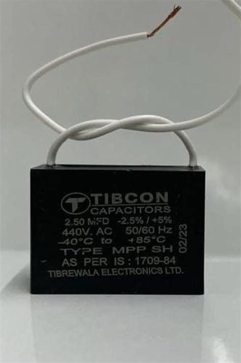 Spinxx 2.5 MFD 440V Tibcon Capacitor for Ceiling Fan & Mini Cooler ...