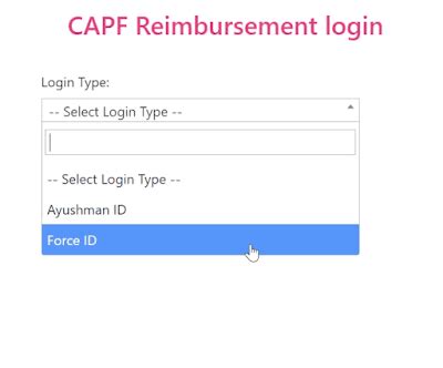 How to check PMJAY CAPF reimbursement status online?