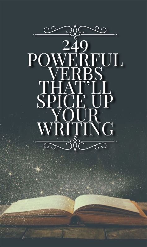 The ultimate strong verbs list that ll supercharge your writing – Artofit