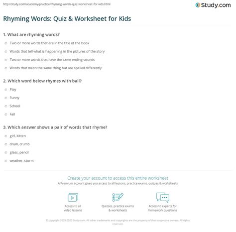 What Rhymes With Ball