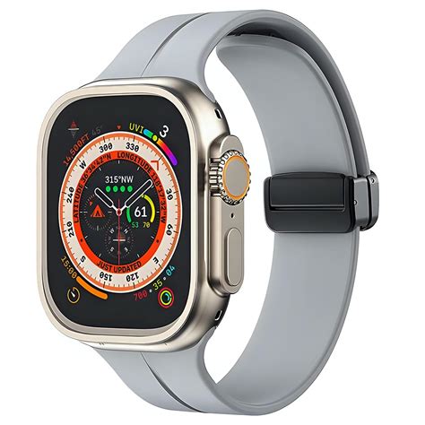 KACA Adjustable Magnetic Clasp Silicone Smart Watch Band Strap for ...