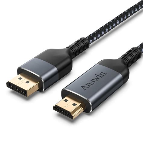 Answin HDMI to DisplayPort Cable, 4K HDMI to DisplayPort 6Ft Cable for ...