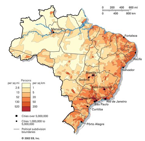 Density Map Of Brazil