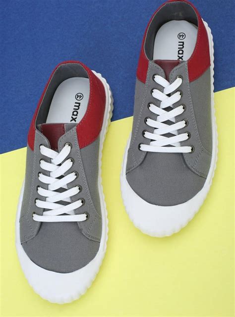 Buy Men Colourblock Canvas Lace-Up Shoes Online at just Rs. 999.0 ...