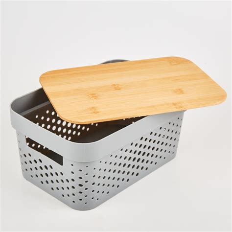 Buy Regan Infinity Storage Basket with Bamboo Lid from Home Centre at ...