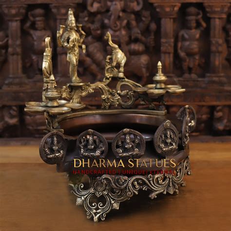 Buy Exclusive Brass Gajlakshmi Urli | Golden & Copper Finish Décor ...
