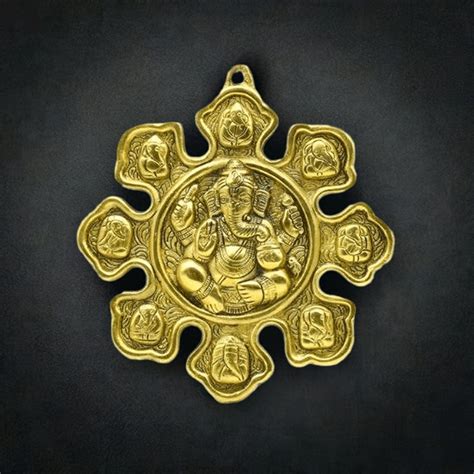 Ganesha Metal Wall Hanging for Home Decor – PujaNpujari