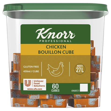 Knorr Chicken Bouillon Cubes - 60 Cubes, 450 ml | Enhance Your Dishes ...