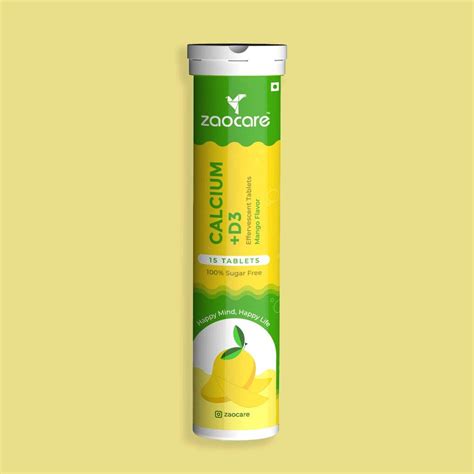 Buy Calcium & Vitamin D3 Tablet – Zaocare