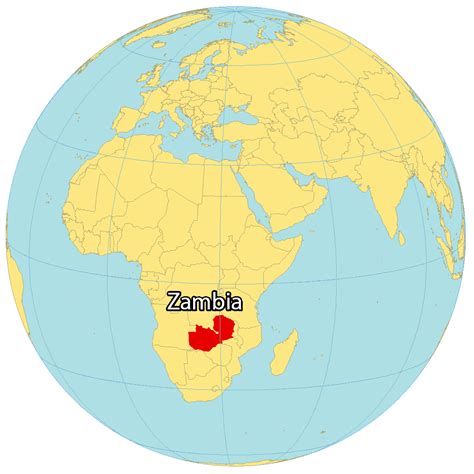 Zambia Map - Cities and Roads - GIS Geography