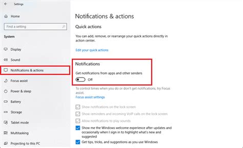 Image result for Turn Off Windows Notifications
