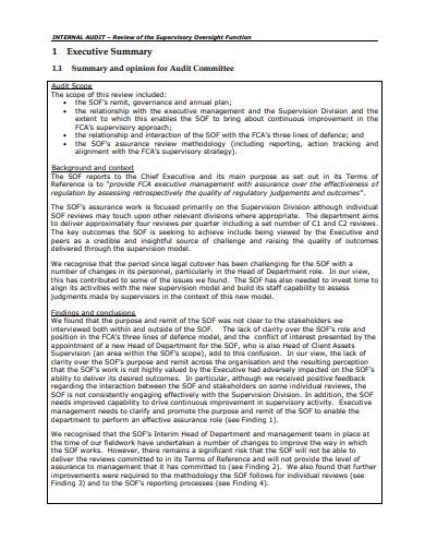 Image result for Communication Audit Executive Summary Example