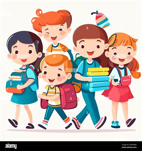 Happy School Children Clipart