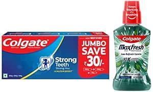 Buy Colgate Plax Fresh Mint Mouthwash, 0% Alcohol - 500 ml & Colgate ...