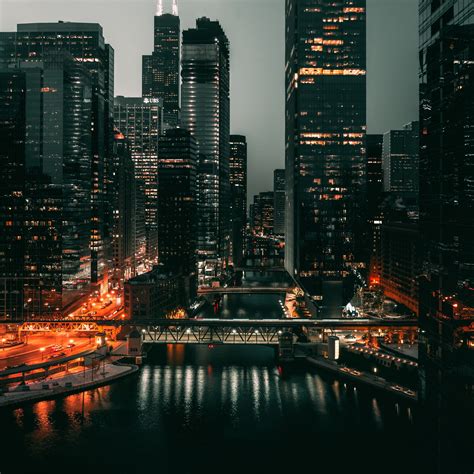 Download wallpaper 2780x2780 city, metropolis, aerial view, buildings ...