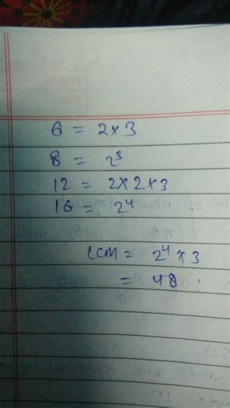 find the LCM of 6,8,12,16 - Brainly.in