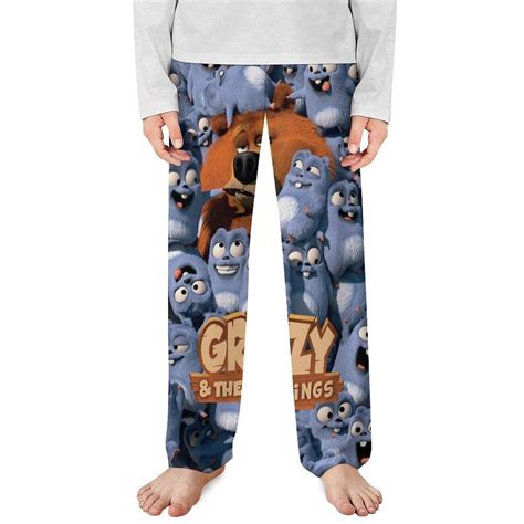 Grizzy And The Lemmings Kids Pajama Pants Sleep Pants Soft Elastic ...