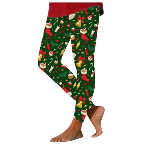 Huesdet Christmas Leggings for Women - Comfy Festive Holiday Themed ...