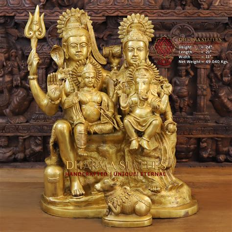 Shop Brass Shiva Parivar with Nandi & Shivling | Affordable Price ...