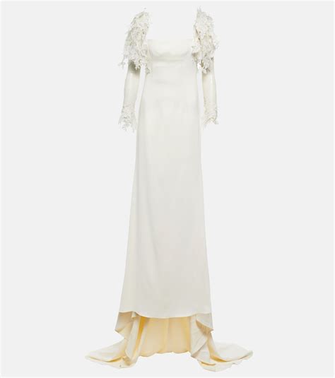 Bridal Aria gown in white - Danielle Frankel | Mytheresa