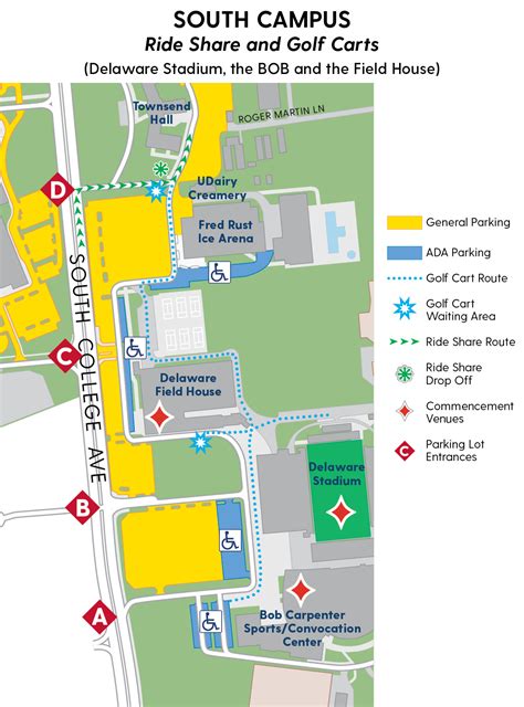 Directions & Parking | Commencement | University of Delaware
