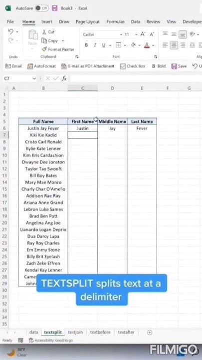 Image result for YouTube Com ExcelIsFun Textsplit Column
