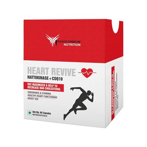 Transformium Nutrition Heart Revive Nattokinase 2000 FU + COQ10 ...