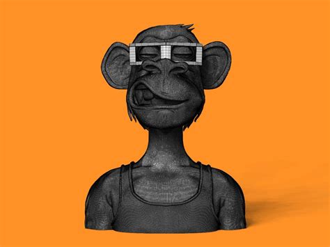 Файл STL обезьяна нфт・Модель для загрузки и печати в формате 3D・Cults
