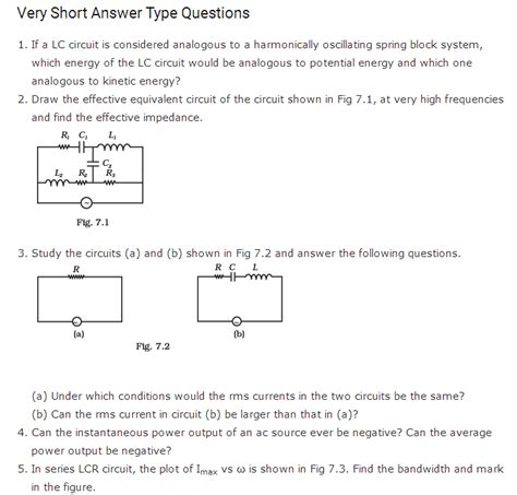 Image result for Alternating Current Class 12 Term 1 MCQ