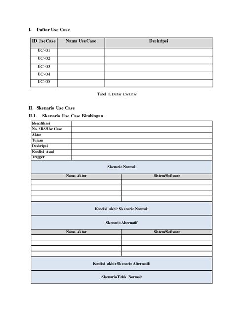 Image result for Use Case Scenario Template