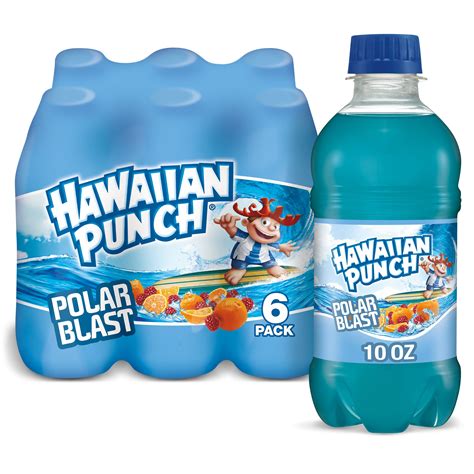 Hawaiian Punch Polar Blast Juice, 10 Fluid Ounce, 6 Count Bottles ...
