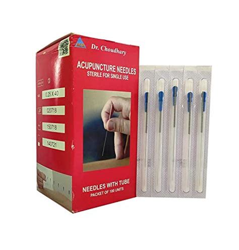 ACS Acupuncture Needles Tube Pck100-1.5''/.25x40mm : Amazon.in: Health ...