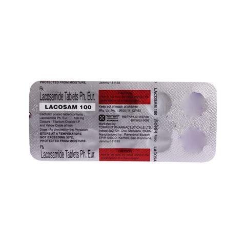 Lacosam 100 mg Tablet | Uses, Side Effects, Price | Apollo Pharmacy