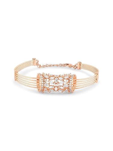Buy ZAVERI PEARLS Rose Gold Dazzling Cubic Zirconia Embellished Brass ...