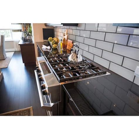 Buy Ice Bevel 4 in. x 11.81 in. Glossy Glass Subway Wall Tile (5 sq. ft ...