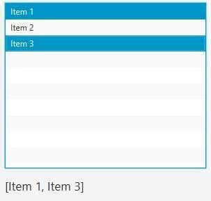 JavaFX ListView Tutorial 的图像结果