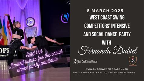West Coast Swing Competitors Intensive with Fernanda Dubiel (SOLD OUT ...
